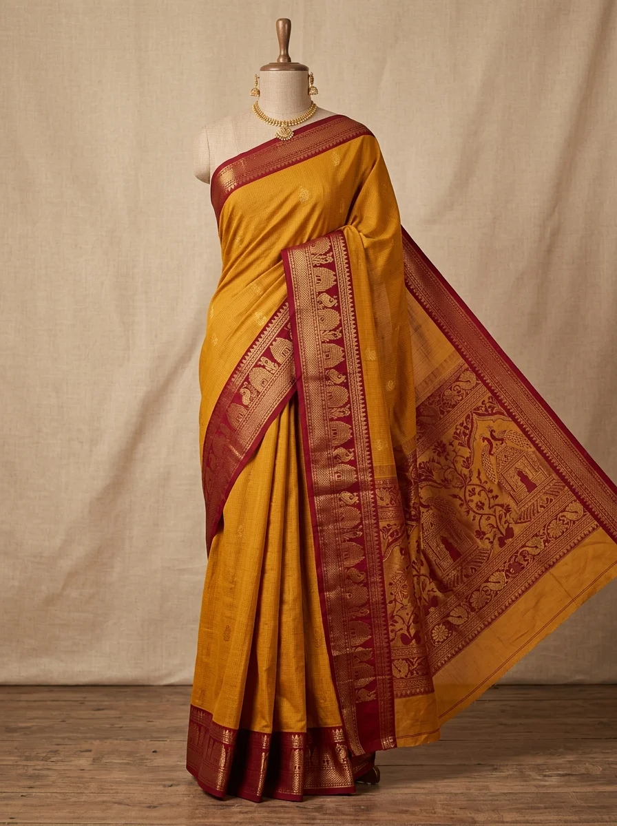 South Handloom Cotton Saree