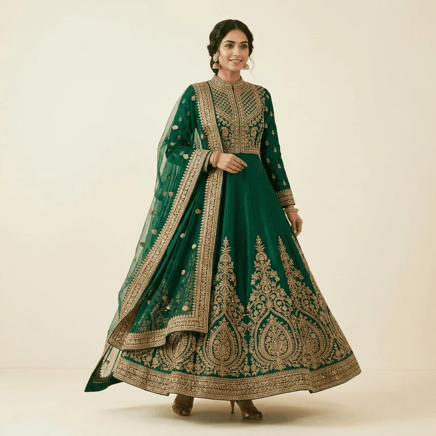 Anarkali Gown with Dupatta