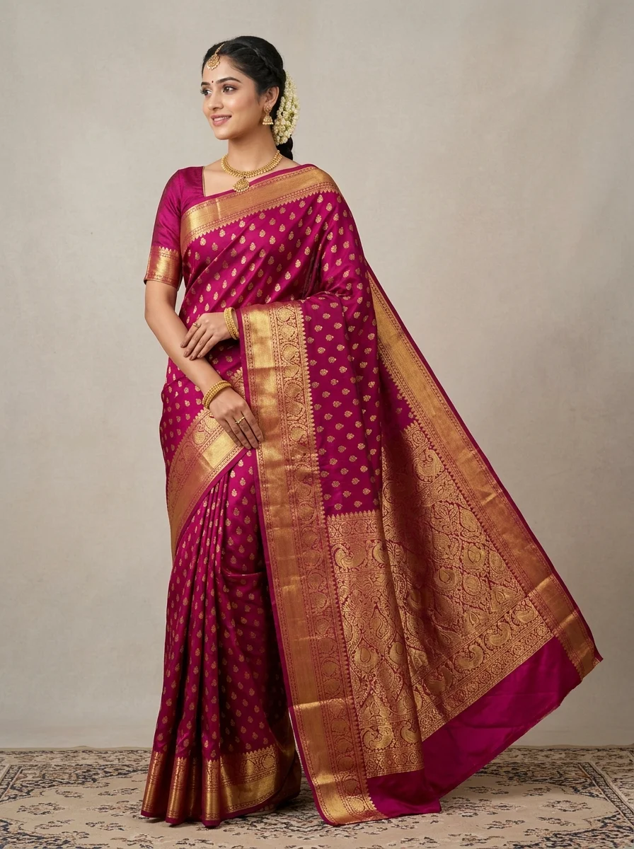 Gadwal Silk Handloom Saree
