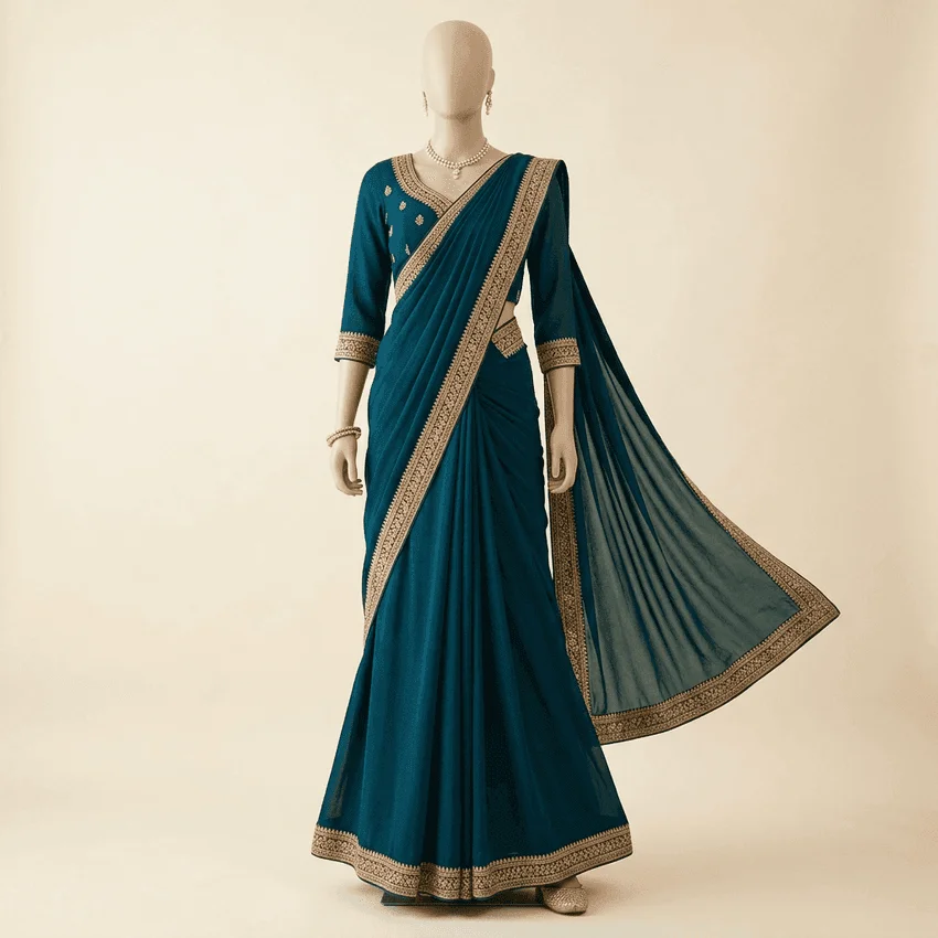 Draped Saree Gown