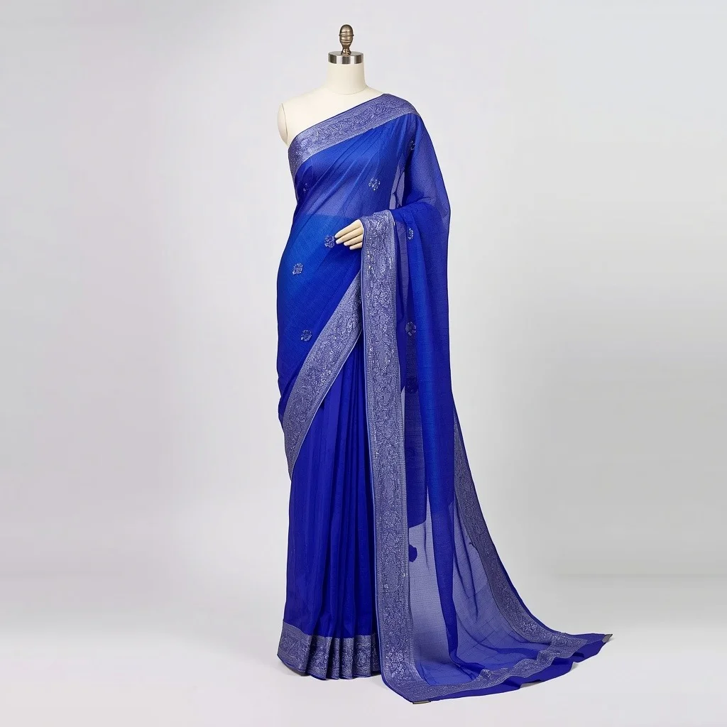 Bandhani Print Georgette Saree