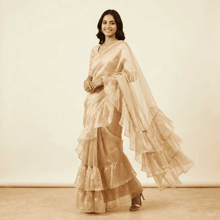 Ombre Shaded Georgette Saree